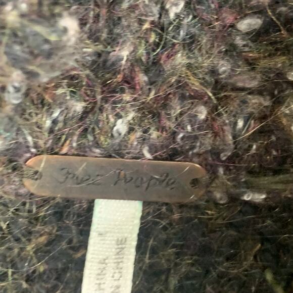 Free People Oversized Sweater Womens XS Multicolor Alpaca Blend Boho Knit - Picture 5 of 10